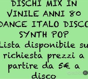 Dischi vinile mix Dance Synth Pop Anni 80