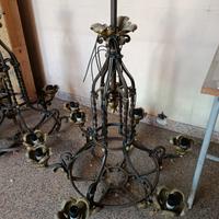 lampadari in ferro battuto 