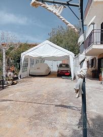 Gazebo in acciaio 4x8 mt