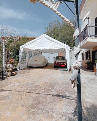 Gazebo in acciaio 4x8 mt