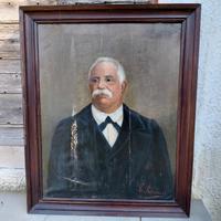 Antico quadro olio su tela fine 800 primi 900
