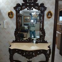 consolle da ingresso con 4 lampadari 