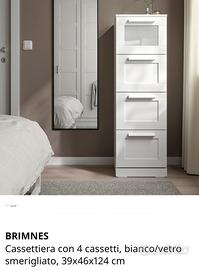 Cassettiera e scrivania ikea