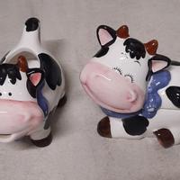 Set Lattiera e Zuccheriera a forma di Mucca