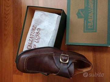 Scarpe bassa con fibbia Baldassarri marrone