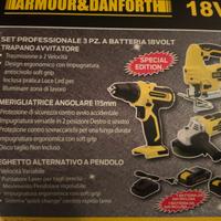 valigetta trapano seghetto smerigliatrice con 2 ba