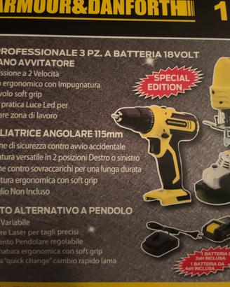 valigetta trapano seghetto smerigliatrice con 2 ba