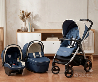 Trio peg perego blu e beige