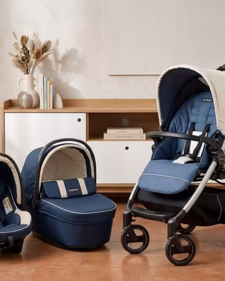Trio peg perego blu e beige
