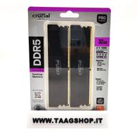 CRUCIAL PRO RAM DDR5 32GB KIT (2X16GB) 6000MHZ