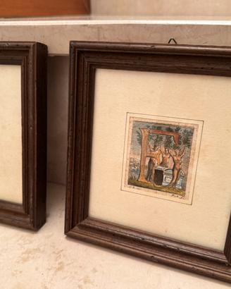 Quadretti antichi incisione