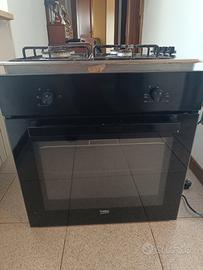 Forno incasso e piano cottura 4 fuochi Beko