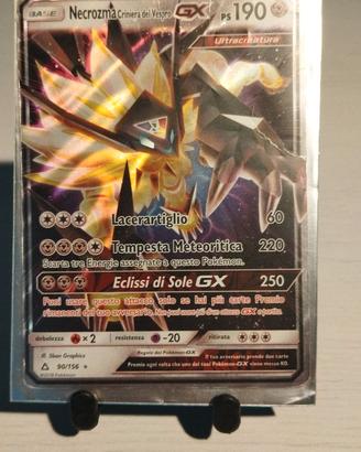 Carte Pokèmon Necrozma Criniera del Vespro gx