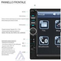 Stereo autoradio 2 din 7" pollici touch screen