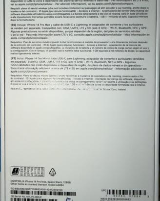 Iphone 14 pro max 128giga