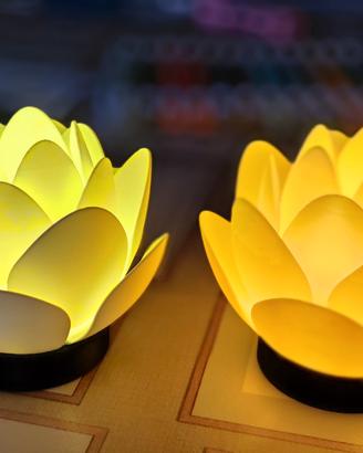 Fiore di loto con lumino led