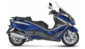 a Siracusa Piaggio X10 350 blu
