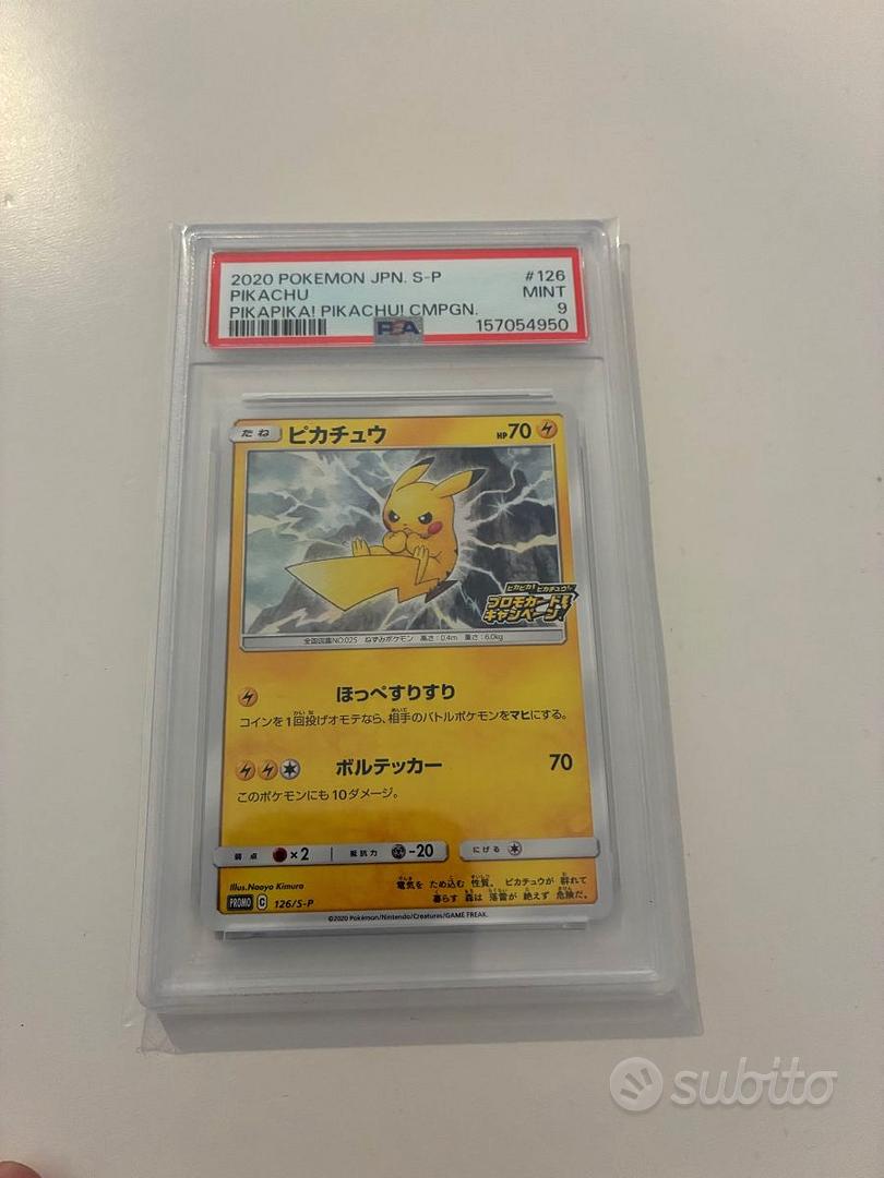 Pikachu 126/S-P Promo PSA9 JAP - stamped - Collezionismo In