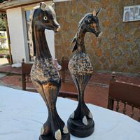 Coppia animali in legno