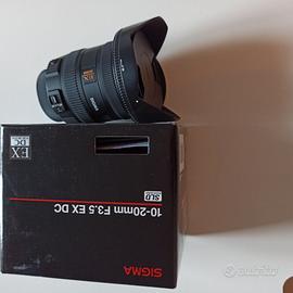 Grandangolo Sigma 10-20 per Nikon