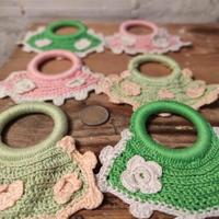 porta tovaglioli all'uncinetto