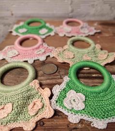 porta tovaglioli all'uncinetto