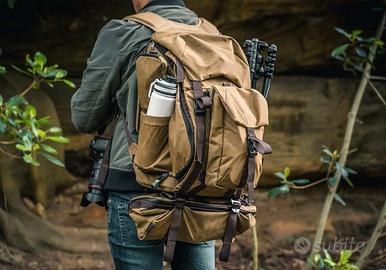 zaino fotografico wotancraft pilot V1 khaki beige