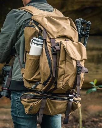 zaino fotografico wotancraft pilot V1 khaki beige