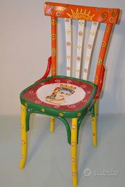 Sedia Thonet, Sicily style, testa di moro