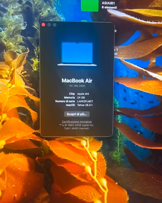 macbook air M4 - 15 pollici