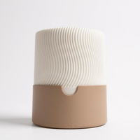 Set di 2 fioriere a coste con un ingegnoso sistema