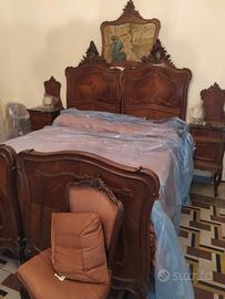 letto anni 20/30 con comodini