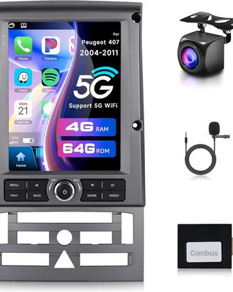  4G+64G Android Autoradio per Peugeot 407 2004-201