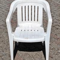 Sedia giardino in plastica