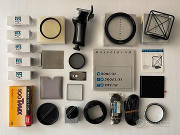 16 Accessori originali HASSELBLAD+10 pellicole 120