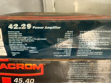 AMPLIFICATORE Macrom 42.29