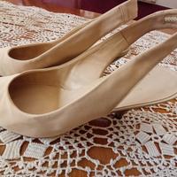 Scarpe slingback in seta Bruschi