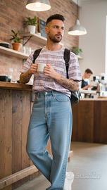 HUF Cooper Stripe Knit T-Shirt - NUOVA 