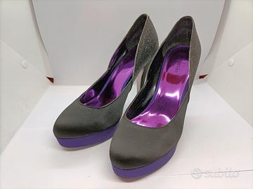 Scarpe Décolleté donna Alesya 39 raso glitter.