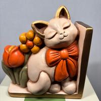 Grande gatto con fiori THUN Casa Collection