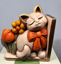 Grande gatto con fiori THUN Casa Collection