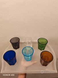6 bicchieri plastica Mario Luca Giustu