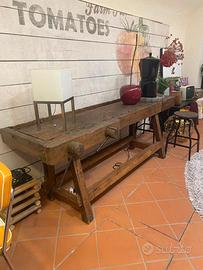 banco falegname - Bancone in legno massello