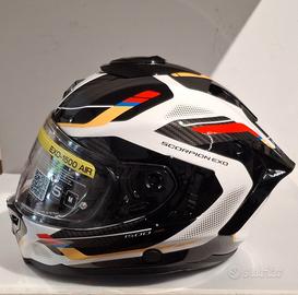 Casco SCORPION EXO-1500 AIR SLEEK Bianco/Blu/Giall