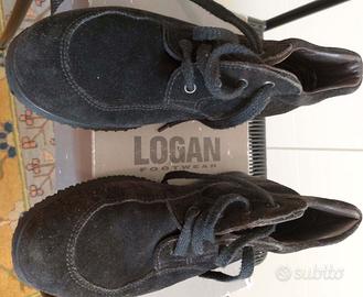 Scarpe in pelle nera LOGAN