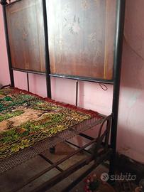 letto in ferro battuto inizio 900