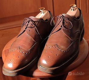 Scarpe mod. Derby wingtip marca Nelson cognac 9 ½