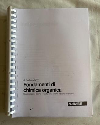 Testo universitario di chimica organica McMurry