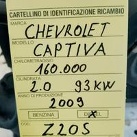 motore Chevrolet captiva Z20S 