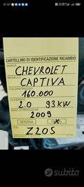 motore Chevrolet captiva Z20S 